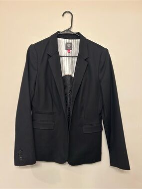 Vince Camuto Black Women's Blazer with Striped Lining